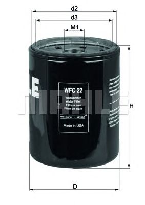 KNECHT wfc22 -  Фильтр для охлаждающей жидкости