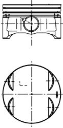 KOLBENSCHMIDT 40087600 -  Поршень