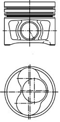 KOLBENSCHMIDT 40409600 -  Поршень