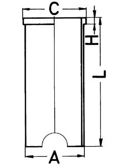 KOLBENSCHMIDT 89163190 -  Гильза цилиндра