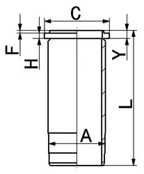 KOLBENSCHMIDT 89532110 -  Гильза цилиндра