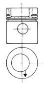 KOLBENSCHMIDT 93831606 -  Поршень, комплект
