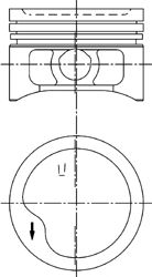 KOLBENSCHMIDT 97286610 -  Поршень