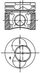 KOLBENSCHMIDT 99851620 -  Поршень