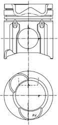 KOLBENSCHMIDT 99943600 -  Поршень