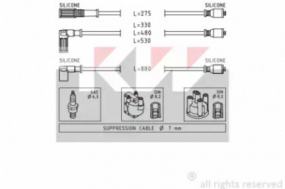 KW 359354 - Комплект проводов зажигания