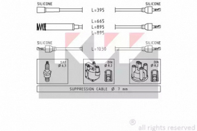 KW 359516 - Комплект проводов зажигания