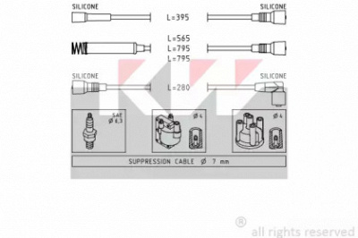 KW 359528 - Комплект проводов зажигания