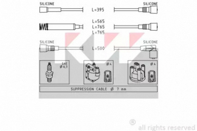 KW 359531 - Комплект проводов зажигания