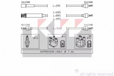 KW 359555 - Комплект проводов зажигания
