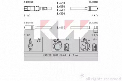 KW 360932 -  Комплект проводов зажигания