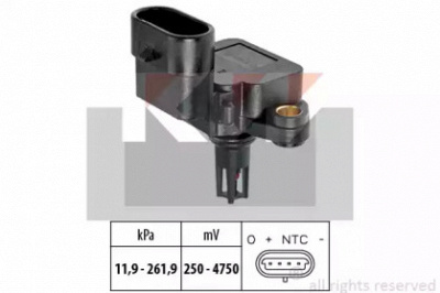 KW 493245 -  Датчик давления воздуха, высотный корректор