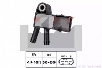 KW 493294 -  Датчик, давление выхлопных газов