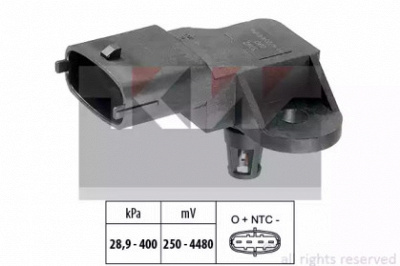 KW 493357 - Датчик, давление выхлопных газов
