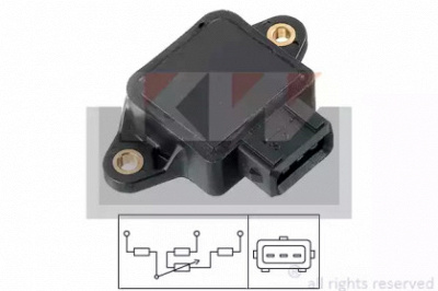 KW 495002 -  Датчик, положение дроссельной заслонки