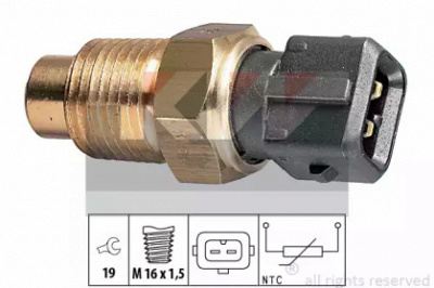 KW 530160 -  Датчик, температура охлаждающей жидкости