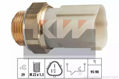 KW 550262 -  Термовыключатель, вентилятор радиатора