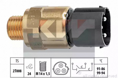 KW 550617 - Термовыключатель, вентилятор радиатора