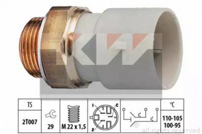 KW 550689 -  Термовыключатель, вентилятор радиатора