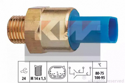 KW 550694 - Термовыключатель, вентилятор радиатора