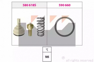 KW 580618 -  Термостат, охлаждающая жидкость