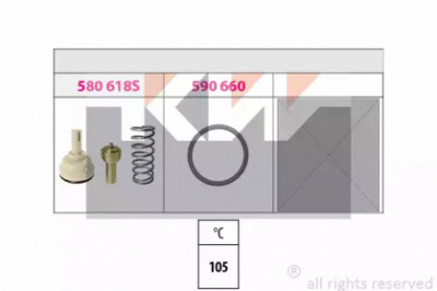 KW 580619k -  Термостат, охлаждающая жидкость