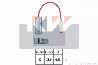 KW 615039 -  Конденсатор, система зажигания