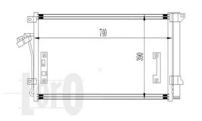 LORO 0030160020 -  Конденсатор, кондиционер