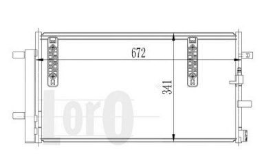 LORO 0030160021 -  Конденсатор, кондиционер