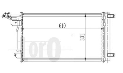 LORO 0030160022 -  Конденсатор, кондиционер