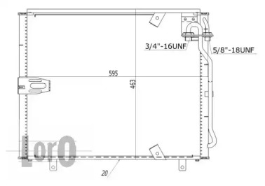 LORO 0040160002 -  Конденсатор, кондиционер