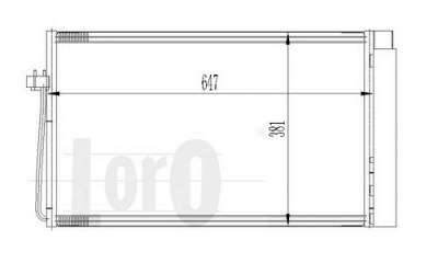LORO 0040160025 -  Конденсатор, кондиционер