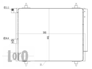 LORO 0090160025 -  Конденсатор, кондиционер