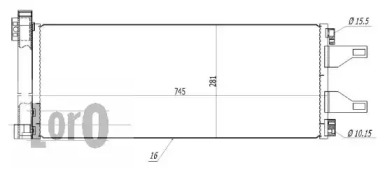 LORO 0090160026 -  Конденсатор, кондиционер