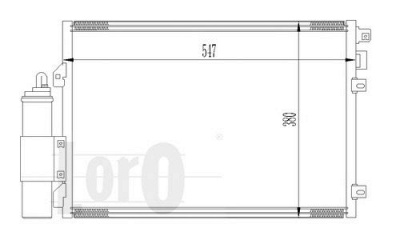LORO 0100160001 -  Конденсатор, кондиционер