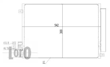 LORO 0160160026 -  Конденсатор, кондиционер