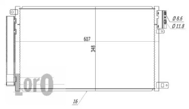 LORO 0160160033 -  Конденсатор, кондиционер