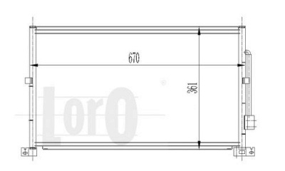 LORO 0170160011 -  Конденсатор, кондиционер