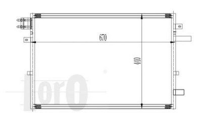 LORO 0170160024 -  Конденсатор, кондиционер