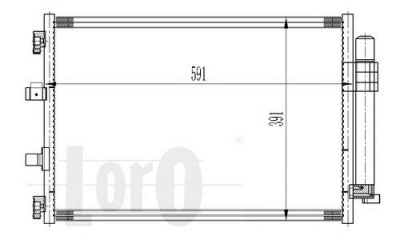 LORO 0170160025 -  Конденсатор, кондиционер