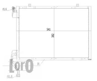 LORO 0170160028 -  Конденсатор, кондиционер