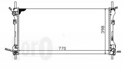LORO 0170170020 -  Радиатор, охлаждение двигателя