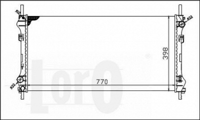 LORO 0170170032 -  Радиатор, охлаждение двигателя
