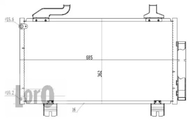 LORO 0180160023 -  Конденсатор, кондиционер