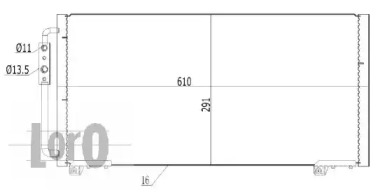 LORO 0180160026 -  Конденсатор, кондиционер