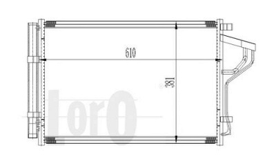LORO 0190160016 -  Конденсатор, кондиционер