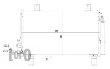 LORO 0300160019 -  Конденсатор, кондиционер