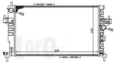 LORO 0370170044 -  Радиатор, охлаждение двигателя