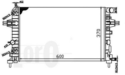 LORO 0370170046 -  Радиатор, охлаждение двигателя