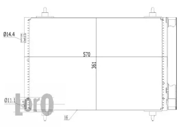 LORO 0380160002 -  Конденсатор, кондиционер